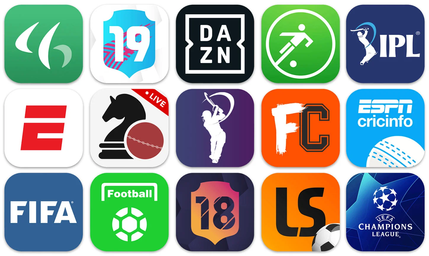 足球网体育直播APP界面展示